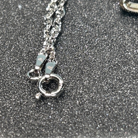 Suspicion Sterling Marcasite Ribbon Cross Necklace QVC - Picture 5 of 5